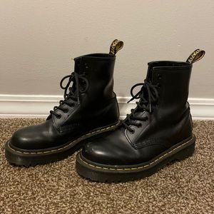 Dr. Martens black semi platform boots, size 7 US women’s, $108 OBO